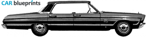 1965 Plymouth Fury III Hardtop Sedan blueprint