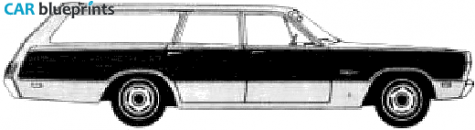 1969 Plymouth Fury Sport Suburban Wagon blueprint