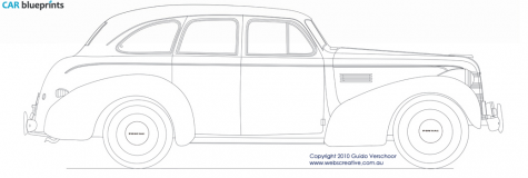 1949 Pontiac Chieftain Sedan blueprint