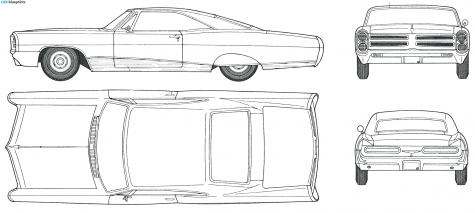 1966 Pontiac Bonniville Coupe blueprint