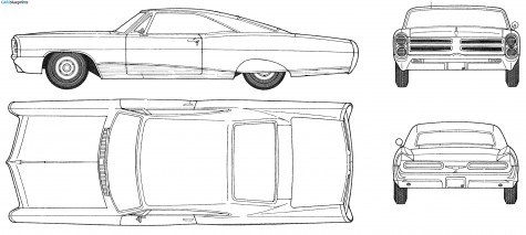 1966 Pontiac Bonneville Coupe blueprint