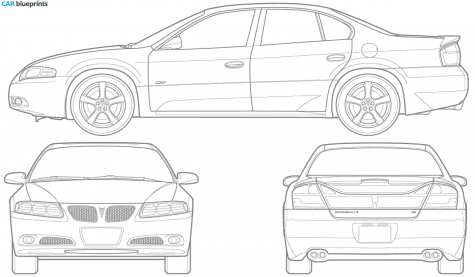 2005 Pontiac Bonneville Sedan blueprint