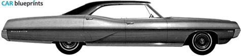 1967 Pontiac Bonneville Hardtop Sedan blueprint