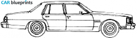 1978 Pontiac Bonneville Sedan blueprint