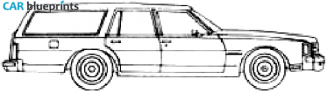 1978 Pontiac Bonneville Station Wagon blueprint