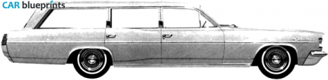 1963 Pontiac Catalina Safari Station Wagon blueprint