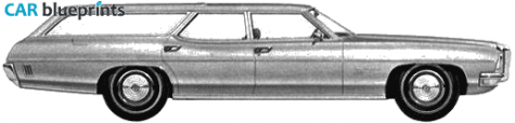 1970 Pontiac Catalina Station Wagon blueprint