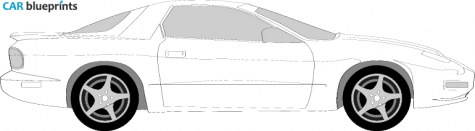 1998 Pontiac Firebird Coupe blueprint