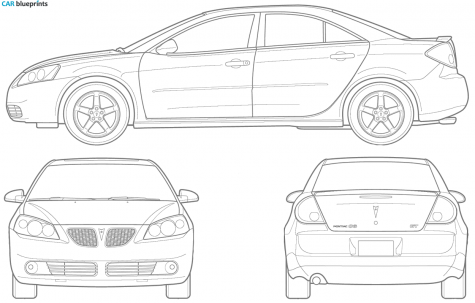 2005 Pontiac G6 Sedan blueprint