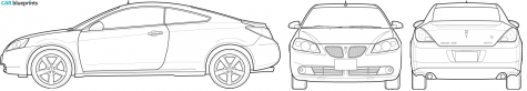 2007 Pontiac G6 Coupe blueprint