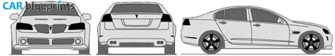 2009 Pontiac G8 Sedan blueprint