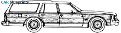 1978 Pontiac Grand Safari Wagon blueprint