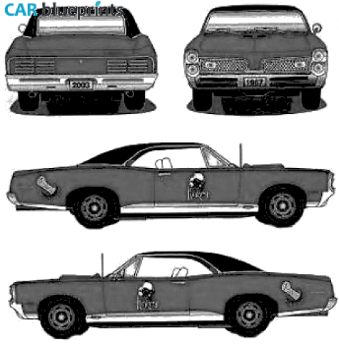 1967 Pontiac GTO Coupe blueprint