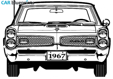 1967 Pontiac GTO Coupe blueprint