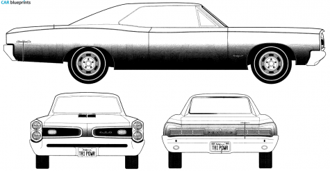 1968 Pontiac GTO Coupe blueprint