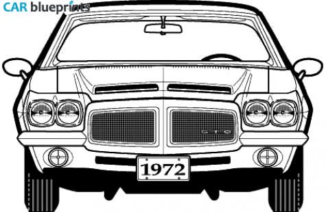 1972 Pontiac GTO Coupe blueprint