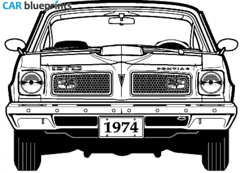 1974 Pontiac GTO Coupe blueprint