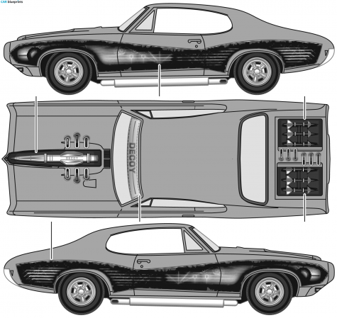 Pontiac GTO Snaptite Coupe blueprint