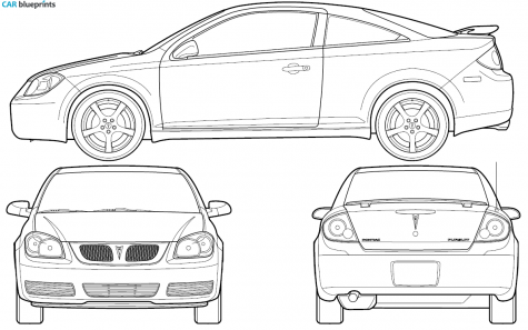 2006 Pontiac Pursuit G5 Coupe blueprint