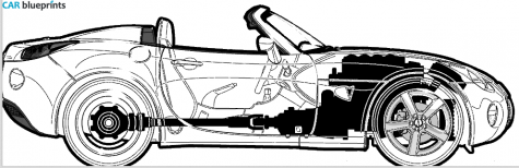 2006 Pontiac Solstice Cabriolet blueprint
