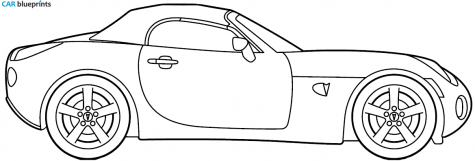 2008 Pontiac Solstice Cabriolet blueprint