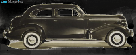 1937 Pontiac Straight Eight 2 door Touring Sedan blueprint