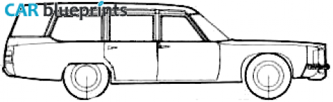 1972 Pontiac Superior Consort Hearse Wagon blueprint