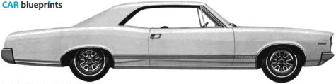 1967 Pontiac Tempest Custom Hardtop Sprint Coupe blueprint