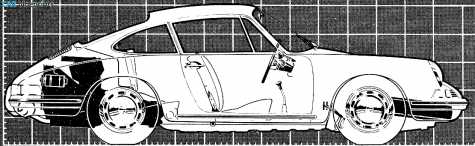 1965 Porsche 911 Coupe blueprint