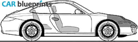 2008 Porsche 911 (997/2) Carrera Coupe blueprint