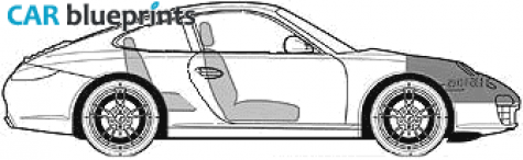 2008 Porsche 911 (997/2) Carrera Coupe blueprint