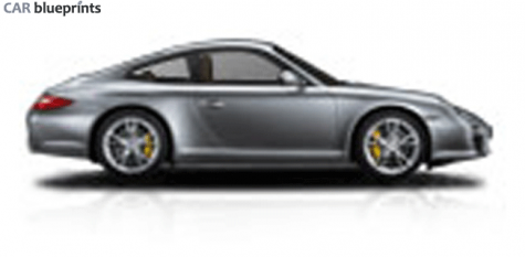 2009 Porsche 911 (997/2) Carrera Coupe blueprint