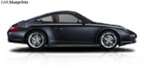 2009 Porsche 911 (997/2) Carrera 4 Coupe blueprint