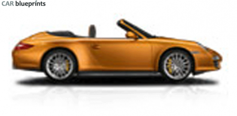 2009 Porsche 911 (997/2) Carrera 4 Cabriolet blueprint