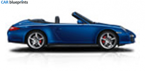 2009 Porsche 911 (997/2) Carrera 4S Cabriolet blueprint