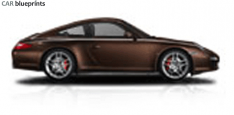 2009 Porsche 911 (997/2) Carrera S Coupe blueprint