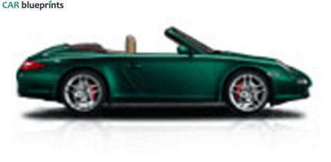 2009 Porsche 911 (997/2) Carrera S Cabriolet blueprint