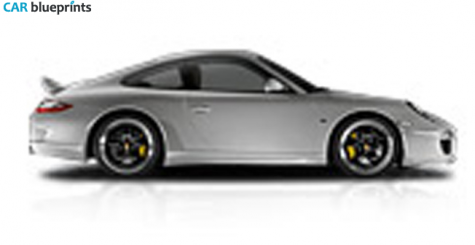 2009 Porsche 911 (997/2) Sport Classic Coupe blueprint