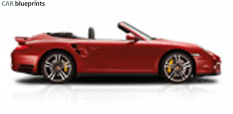 2009 Porsche 911 (997/2) Turbo Cabriolet blueprint