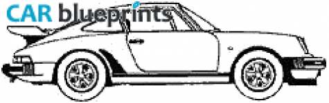 1988 Porsche 911 (930) Turbo 3.3 Coupe blueprint