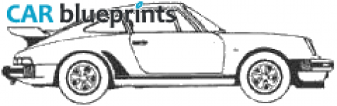 1988 Porsche 911 (930) Turbo 3.3 Coupe blueprint