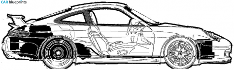 2004 Porsche 911 (996) GT3 Coupe blueprint