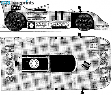 1971 Porsche 917 Can Am Targa blueprint