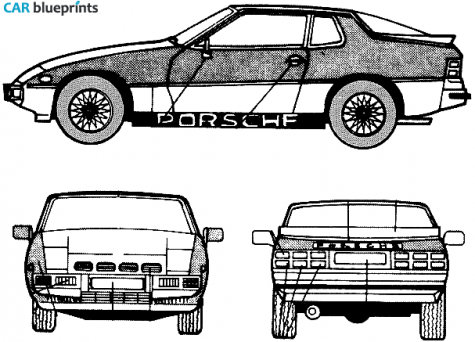 1979 Porsche 924 Turbo Coupe blueprint