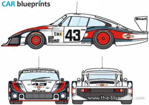 1978 Porsche 935 Coupe blueprint