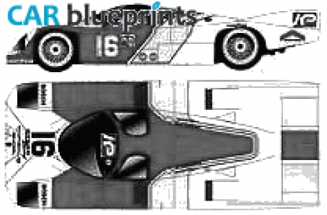 1983 Porsche 962 Coupe blueprint