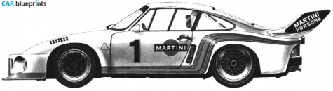 1976 Porsche 935 Le Mans Coupe blueprint