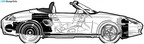 2003 Porsche 986 Boxster Roadster blueprint