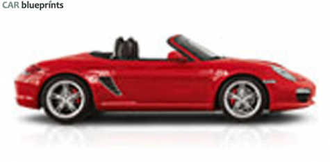 2009 Porsche 987 Boxster S Roadster blueprint