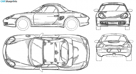 2005 Porsche 986 Boxster Targa blueprint